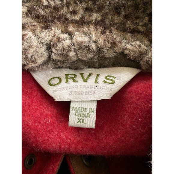Women’s Orvis 5 Button Pullover With Sherpa Collar Sweater - Picture 2 of 3